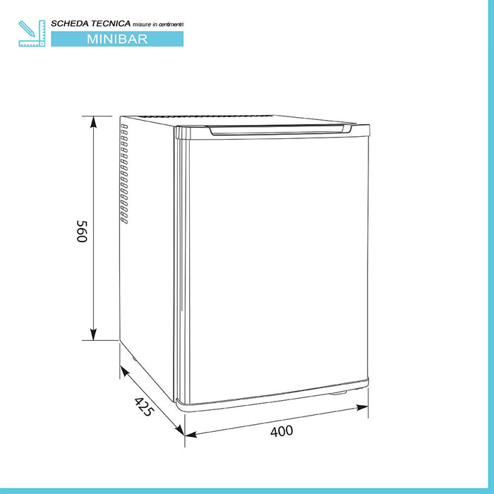 Mini frigorifero incasso o libera installazione 40 Lt A+ silenzioso 