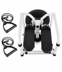 Mini Stepper Multifunzione Con Bande Elastici Di Resistenza Seduta Fitness Casa         