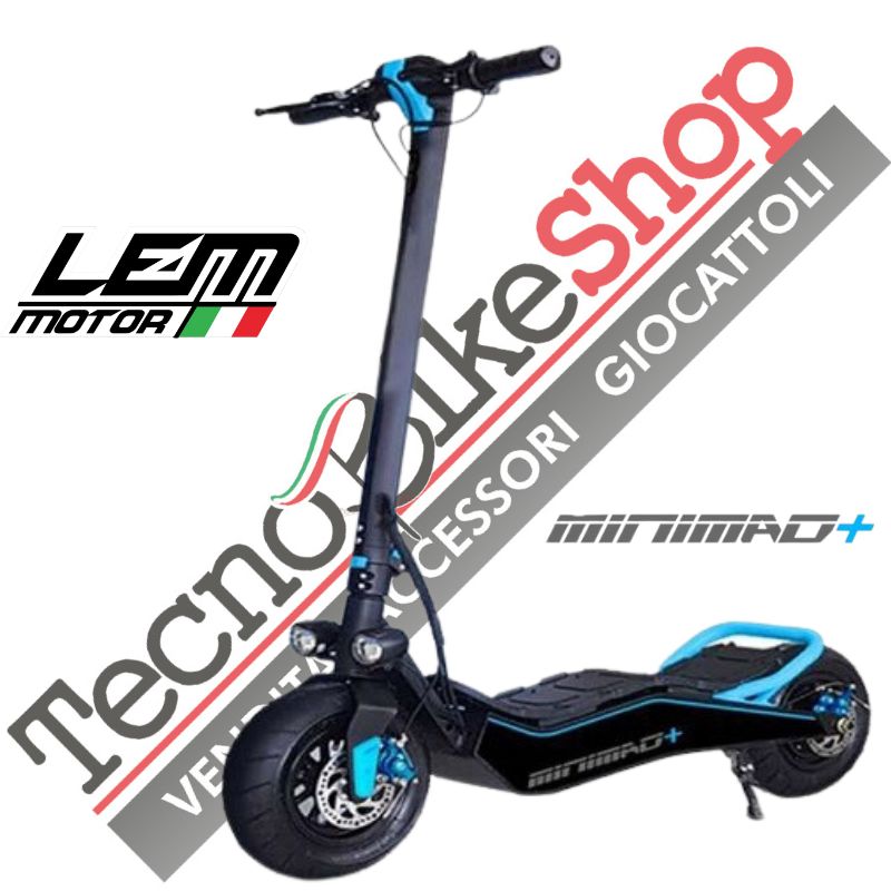 Monopattino E-Scooter Elettrico Velocifpero LEM MINI MAD PLUS 500W 48V Batteria Litio  colore Blu