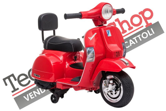 Moto Scooter Elettrico per Bambini Piaggio Mini Vespa PX Small  6V colore Rosso