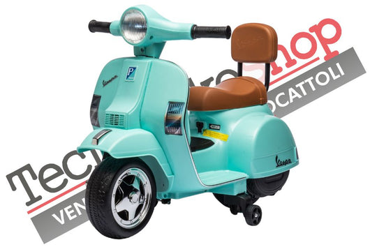 Moto Scooter Elettrico per Bambini Piaggio Mini Vespa PX Small  6V colore Verde