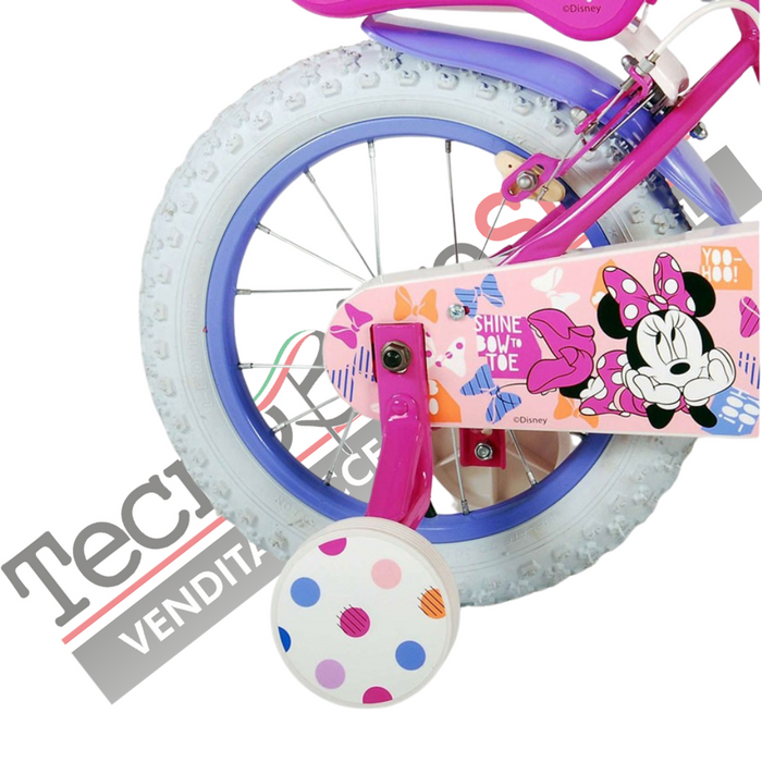 Bicicletta Bambina Volare Disney Minnie 12 pollici - Movimento Sfera