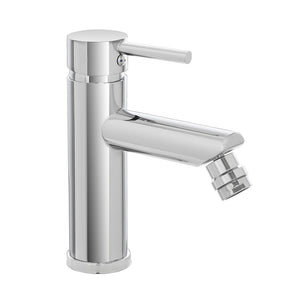 Miscelatore bidet inox cromato lucido con piletta click-clack York 