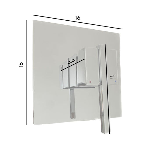 Miscelatore cromato doccia incasso Quadra