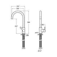 Miscelatore da cucina granito plus nero 285320