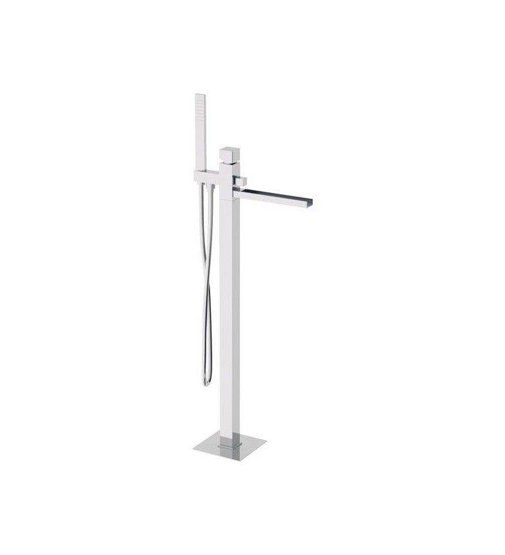 Miscelatore ideale per vasche da pavimento con bocca a cascata. design italiano unico ed elegante cod 77806