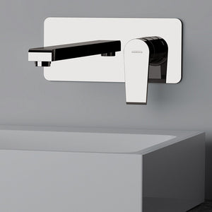 Miscelatore lavabo a muro Mariani serie Artic in ottone bianco opaco