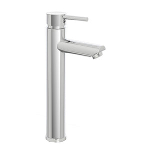 Miscelatore lavabo alto inox cromo lucido con piletta click-clack York 