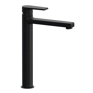 Miscelatore lavabo alto Mariani serie Artic in ottone nero opaco