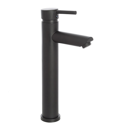 Miscelatore lavabo alto nero opaco con piletta click clack | York