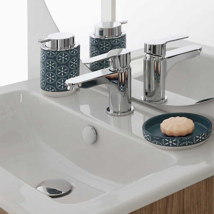 Miscelatore lavabo cromato completo di piletta click clack Zoe 