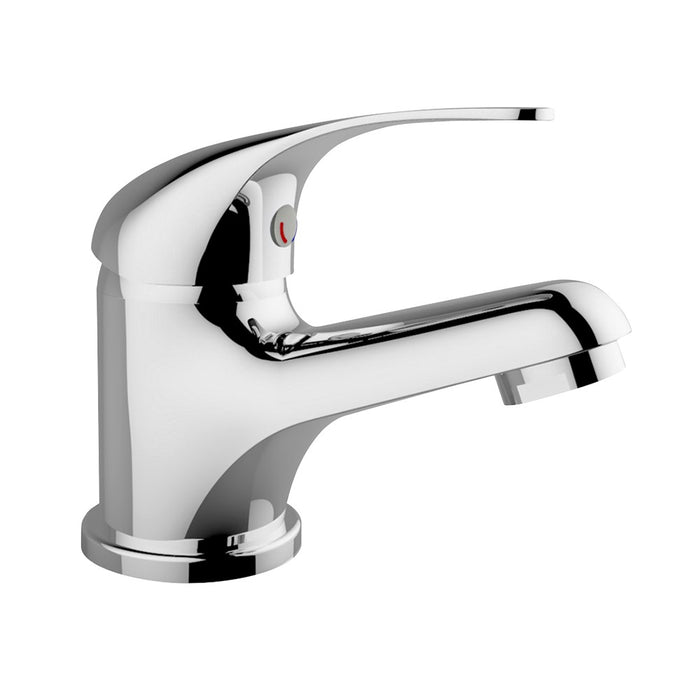 Miscelatore lavabo in ottone cromato con piletta di scarico Fast