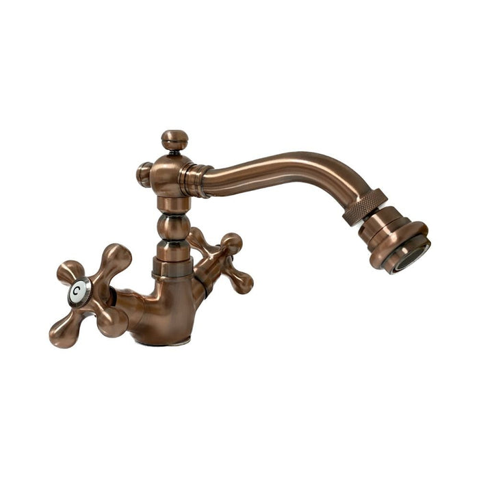 Rubinetto Miscelatore Bidet in Ottone Lecce Classic Rame Antico