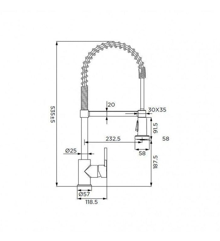 Colonna doccia serie caracas, cromata cod 79803