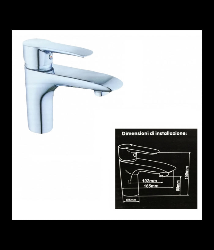 Miscelatore Rubinetto 52339 Bagno Lavabo Lavandino Monocomando Rubinetteria         