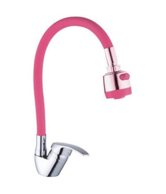 Miscelatore Rubinetto Lavabo A Doccia Doccetta Per Casa Cucina Flessibile Rosa         