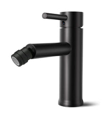 Miscelatore Rubinetto Per Lavabo Bidet Bagno Acciaio Inox Nero Piletta Ray 87392         