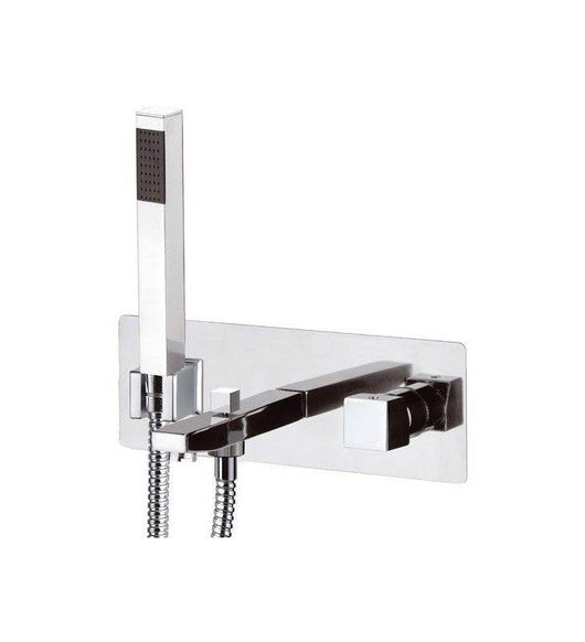 Miscelatore serie cube waterfall per vasca da incasso dotato di kit doccia made in italy cod 77805