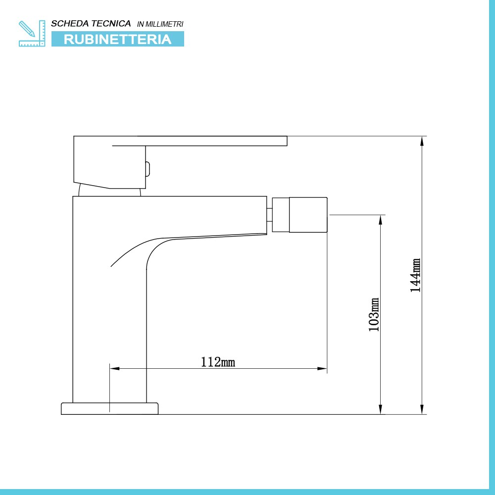 Miscelatori bagno in set lavabo bidet e doccia incasso cromati Recta