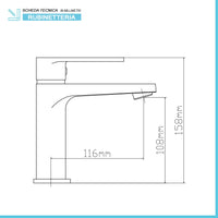 Miscelatori bagno in set lavabo bidet e doccia incasso cromati Recta