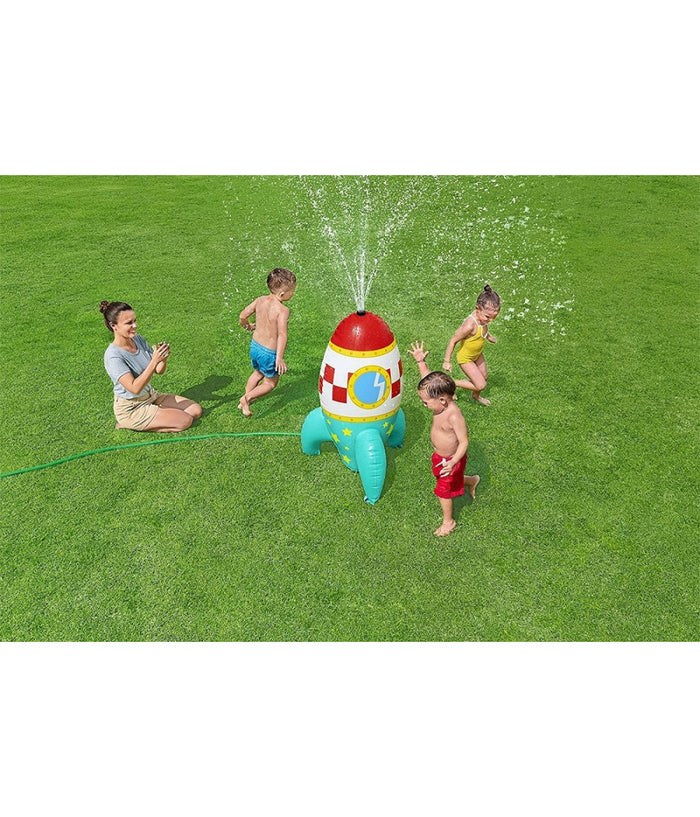 Missile Gioco Spruzza Acqua Gonfiabile A Razzo Spaziale Bambini 61x64x102cm 52572         