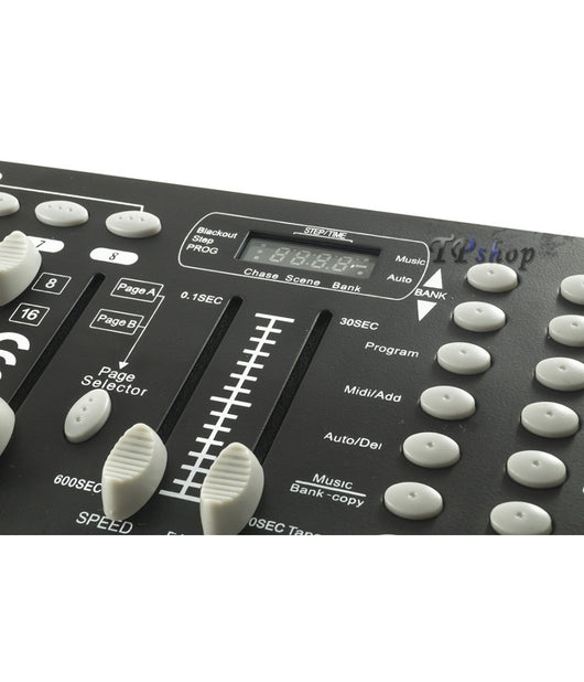 Mixer Centralina Luci Dmx Controller Fari Par Led Teste Mobili Strobo 192 Ch         