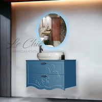 Mobile bagno moderno blu - 90 CM