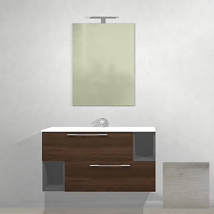 Mobile bagno 101x46x52 cm serie c in olmo nodato cod 82871