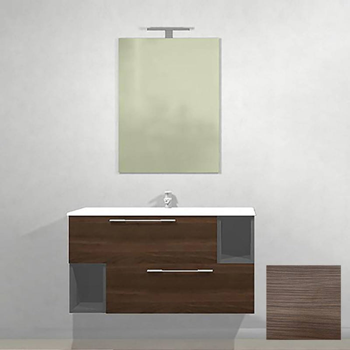 Mobile bagno 81x46x52 cm serie c in noce cod 82868