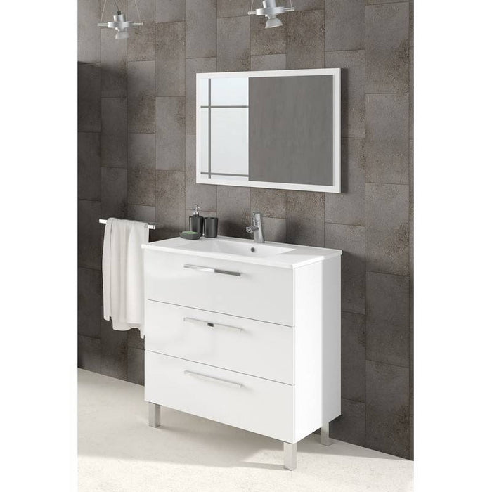 Mobile bagno 86x80x45 cm serie dakota/drake 2 cassetti color nordik cod 82863