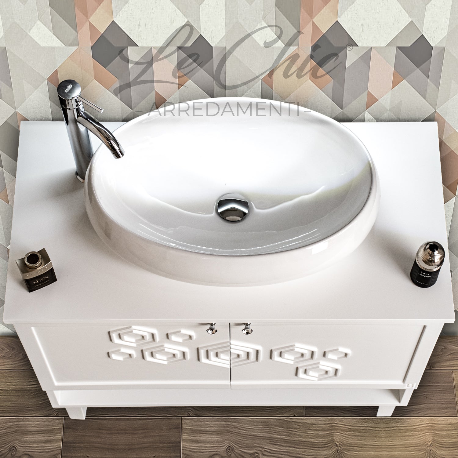 Mobile bagno moderno con lavabo a ciotola - SI