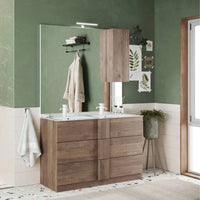 Mobile bagno doppia vasca Salemi120 colore rovere mercure