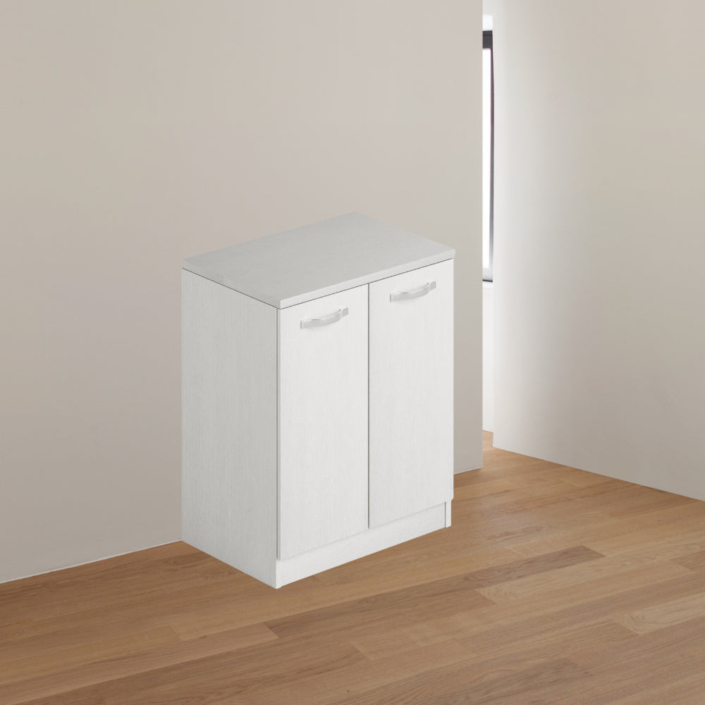 Mobile bagno due ante 71x50x85,5 colore bianco frassinato