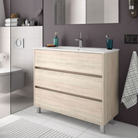 Mobile bagno rovere caledonia 3 cassetti 100x45x86h Elmas100