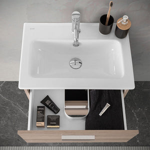 Mobile bagno sospeso 60 corda con lavabo e specchio Miami