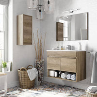 Mobile bagno 81x46x52 cm serie c in noce cod 82868