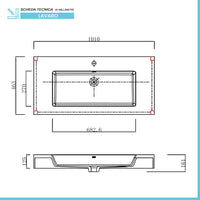 Mobile bagno sospeso 80 bianco lucido con lavabo 100 e specchio Iside