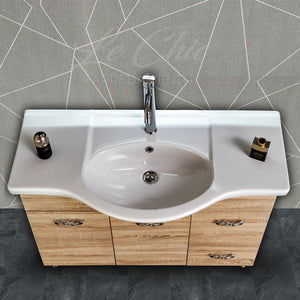 Arredo bagno moderno da appoggio - 105 cm