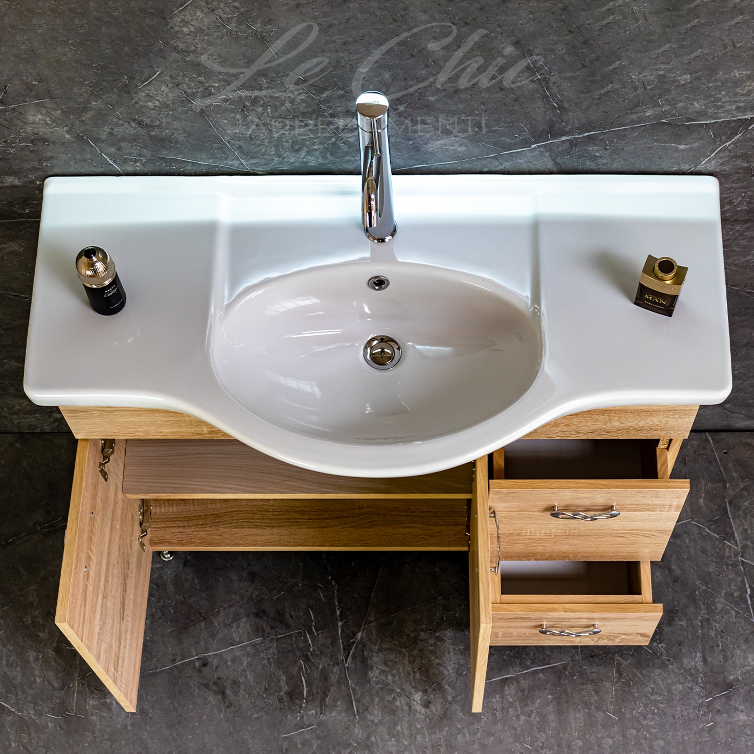 Arredo bagno moderno da appoggio - 105 cm