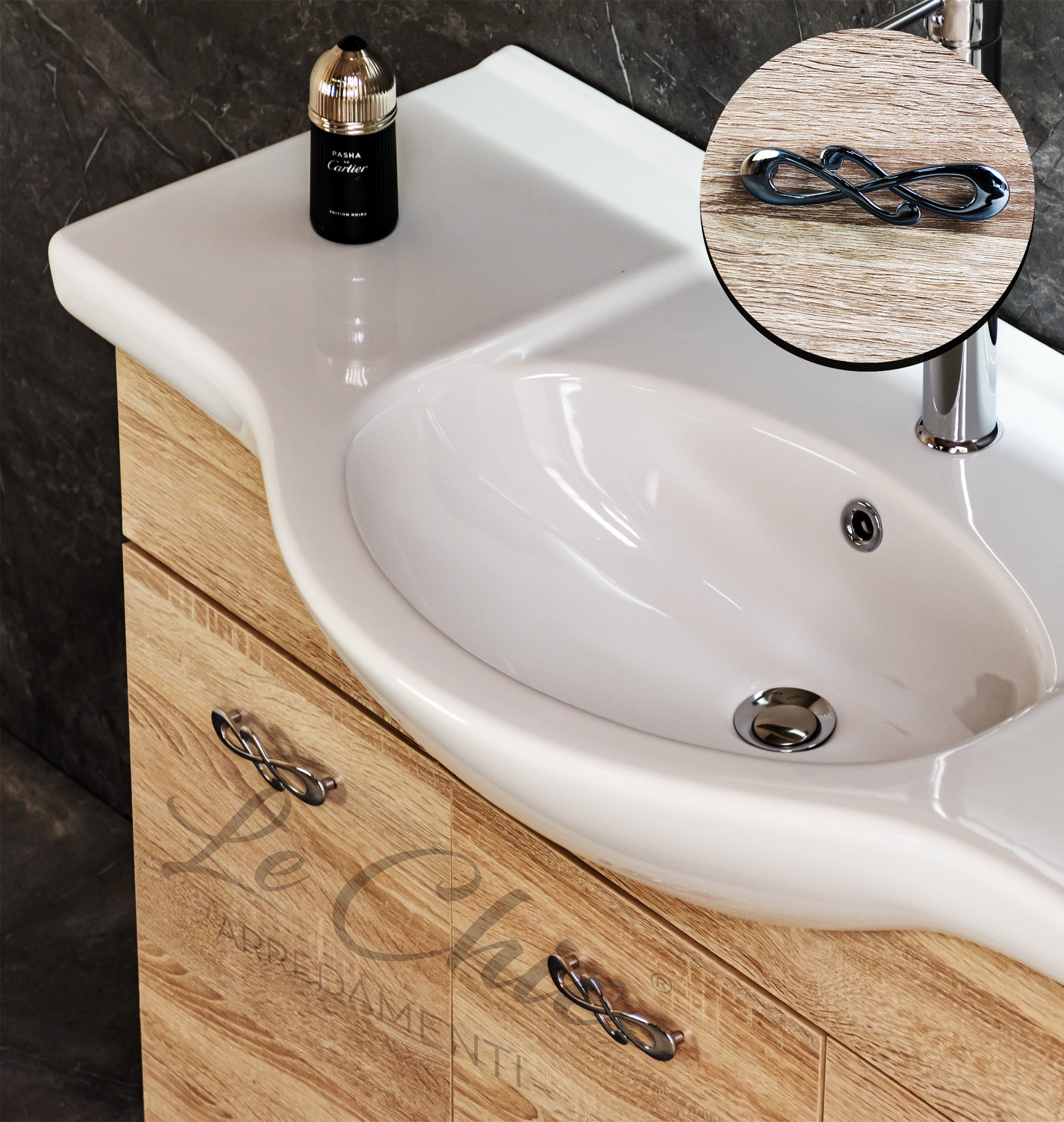 Arredo bagno moderno da appoggio - 105 cm