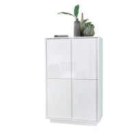 Mobile contenitore 4 ante bianco lucido Ice 92x43x145H