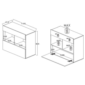 Mobile credenza madia Astrakat beton