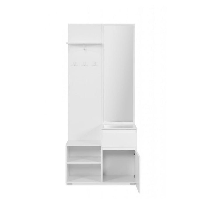 Mobile ingresso con specchio Image41B colore bianco