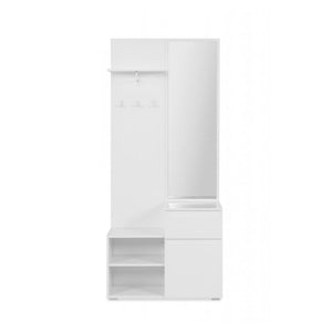 Mobile ingresso con specchio Image41B colore bianco