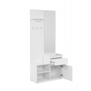 Mobile ingresso con specchio Image41B colore bianco