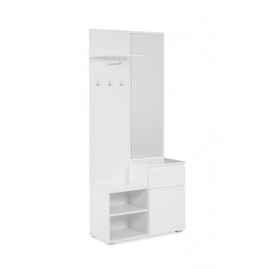 Mobile ingresso con specchio Image41B colore bianco