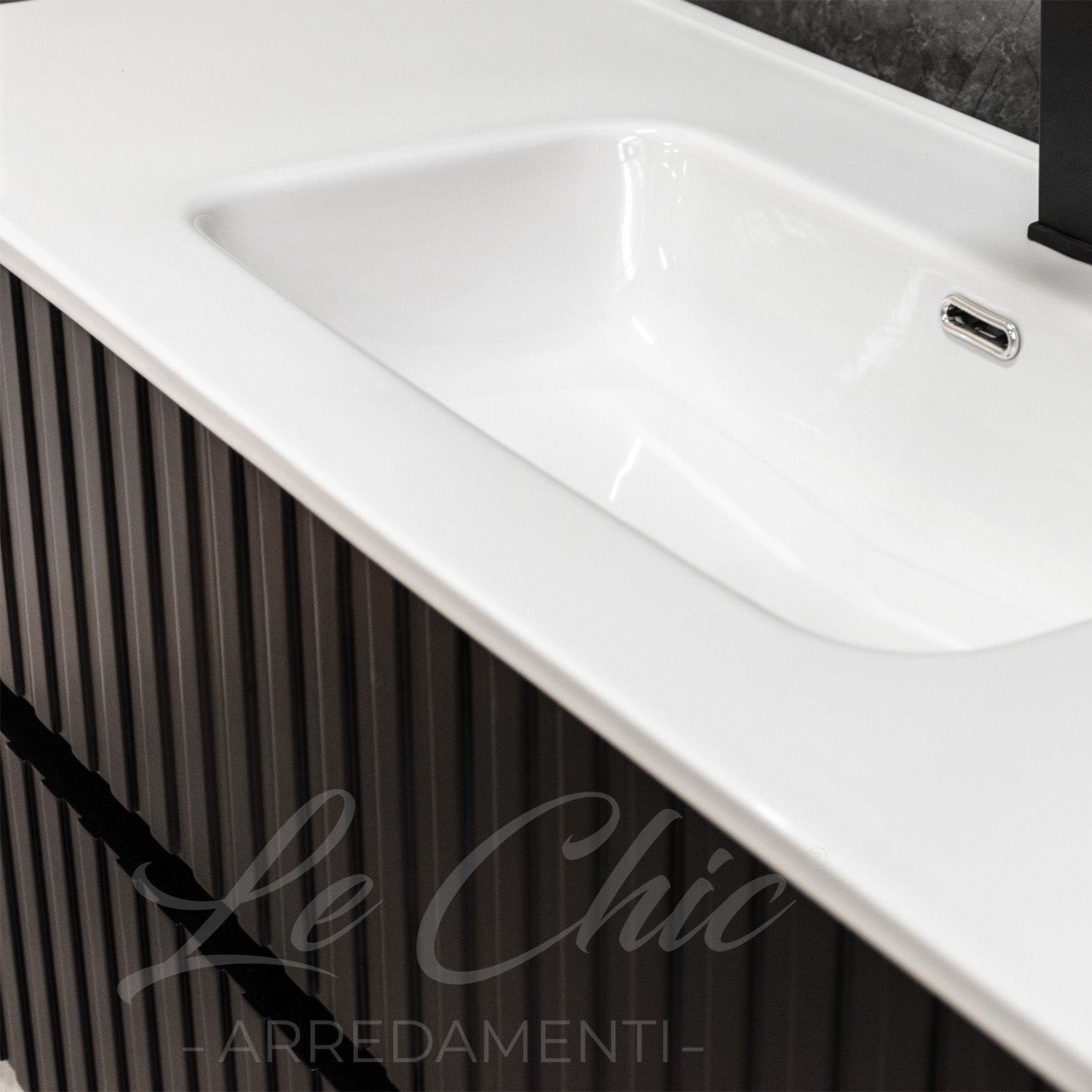 Mobile bagno moderno Black moon - 120 cm