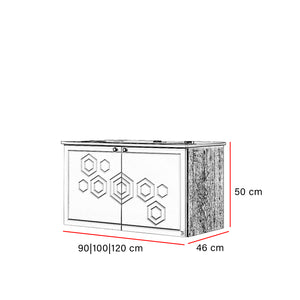 Arredo bagno moderno sospeso varie misure - 100x46