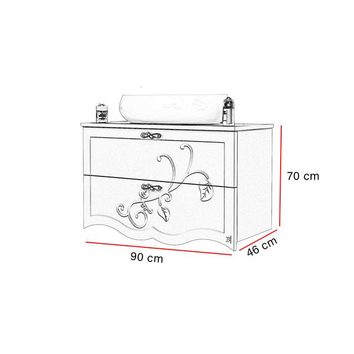 mobile bagno moderno con ciotola