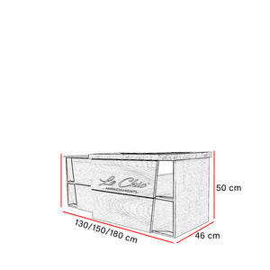 Mobile bagno moderno frassino - 150 cm